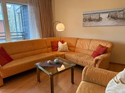 Wohnzimmer Strandresidenz Rosengarten, Hohenzollernstr. 30, App. 110