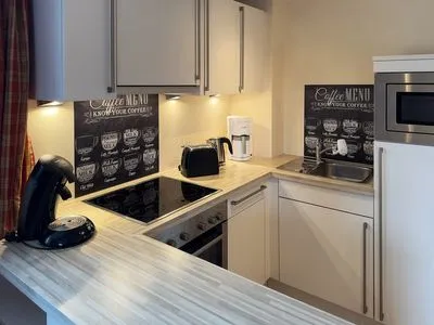 Küche / Küchenzeile Strand Residenz Ferienwohnung "Strandruh"