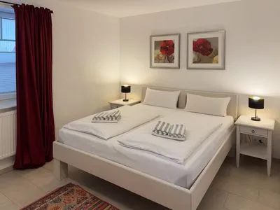 Schlafzimmer Strand Residenz Ferienwohnung "Strandruh"