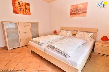 Schlafzimmer Haus am Meer Ferienwohnung Therese