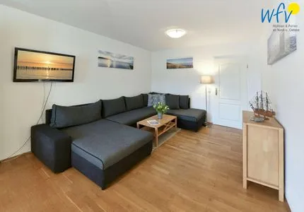 Wohnzimmer Villa Malte Ferienwohnung Ostseetraum