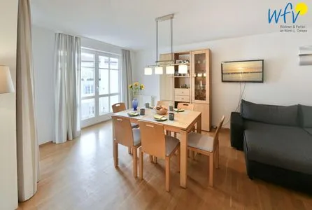 Wohnzimmer Villa Malte Ferienwohnung Ostseetraum