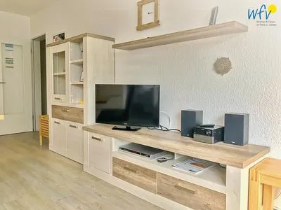 Wohnzimmer Uns Huus Ferienwohnung 8
