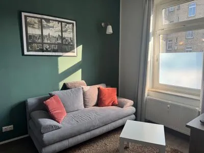 Schlafzimmer Gemütliches Appartement "Emma" in Halle inklusive Stellplatz
