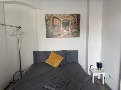 Schlafzimmer Gemütliches Appartement "Emma" in Halle inklusive Stellplatz