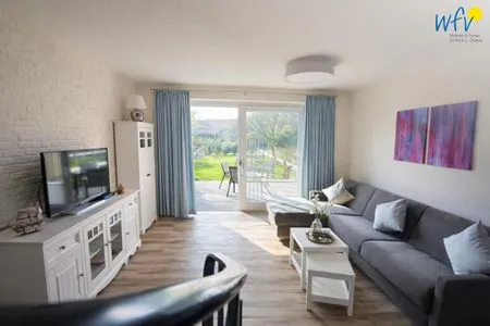 Wohnzimmer Haus Dünenblick Ferienwohnung 2