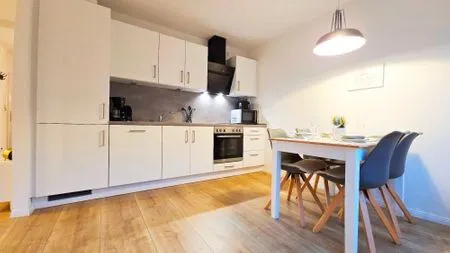 Küche / Küchenzeile Ferienwohnung "Sprotte" am Schönberger Strand