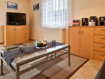 Wohnzimmer Ferienwohnung Laura - am Wieker Bodden gelegen