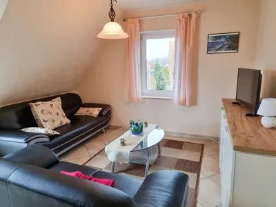 Wohnzimmer Ferienwohnung Johanna - am Wieker Bodden gelegen