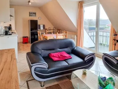 Wohnzimmer Ferienwohnung Johanna - am Wieker Bodden gelegen