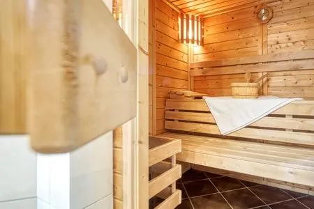 Blick in die Sauna  Haus Leni