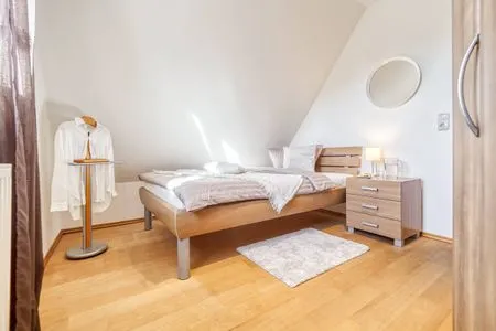 Schlafzimmer mit Einzelbett  Haus Leni