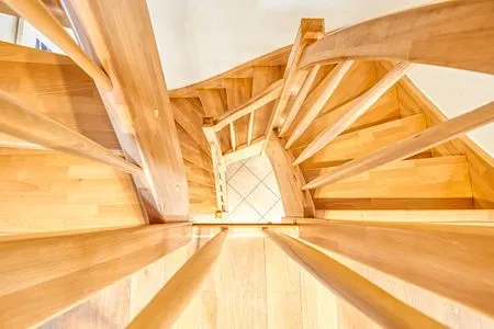 Treppe ins Obergeschoss  Haus Leni