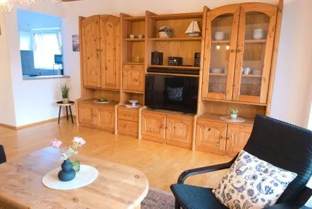 Wohnzimmer Ferienwohnung Ebbe