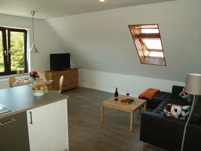 Wohnzimmer mit Küchenbereich Haus Friese 5 Whg. 02 Friesenbrise