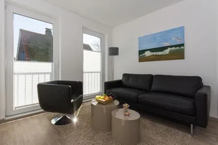 Wohnzimmer Friedrich-August-Straße 1b Sandbank Whg. 01