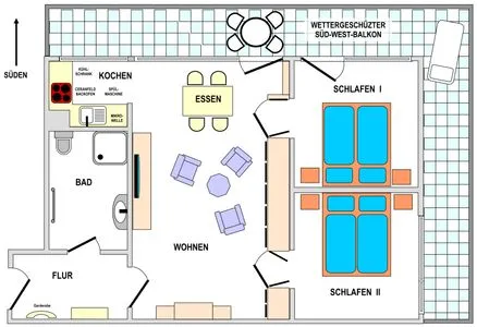 Grundriss Haus Seeluft Whg. 29