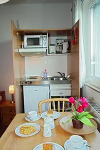 Eßbereich mit Pentryküche Haus Sonnenschein Whg 01