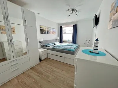 Schlafzimmer Haus Südwind Whg. 11 Ankerliebe