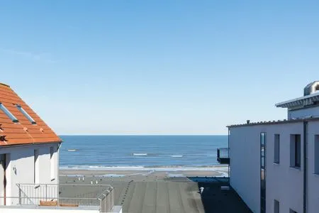 Blick aus dem Dachfenster mit Meerblick Haus Südwind Whg 27 "Frische Brise"