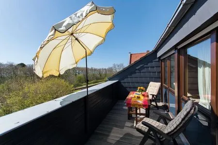 Balkon Haus am Wattenmeer Haus Am Wattenmeer Whg. 08