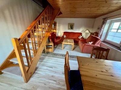 Wohnzimmer unterm Reet