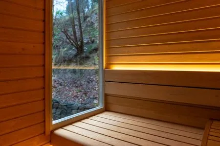 Sauna Wald & Meer Apartments, FeWo II: Waldblick