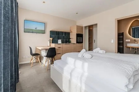 Schlafzimmer Ferienwohnung Ostseekoje Eckernförde | Deine Auszeit: Strand- & stadtnah