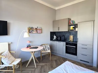 Küche / Küchenzeile Alter Reichshof, Ap. 303 mit Meerblick und Balkon