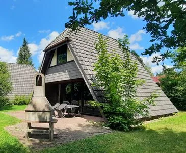 Terrasse Ferienhaus Winterhauch
