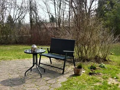 Terrasse Ferienhaus  Abendgold