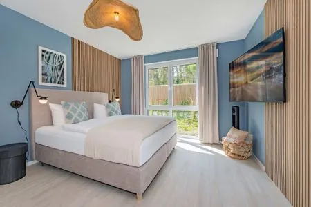 Schlafzimmer Ferienwohnung Blaubarschbude