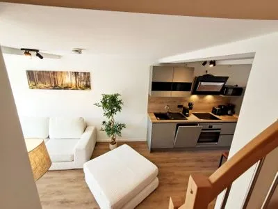 Wohnzimmer Bergblick