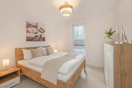 Schlafzimmer Ferienwohnung Meerzeit