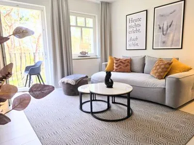 Wohnzimmer Lieblingssuite am Strand