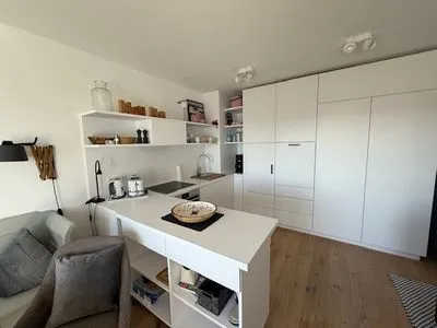 Küche / Küchenzeile Ferienwohnung im Haus Nordland App 105