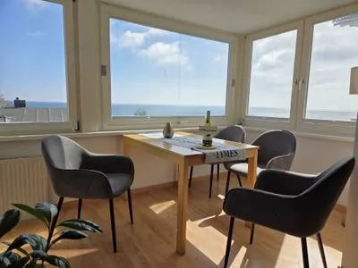 Wohnzimmer Villa Johanna, App.2 - Bädervilla mit herrlichem Meerblick