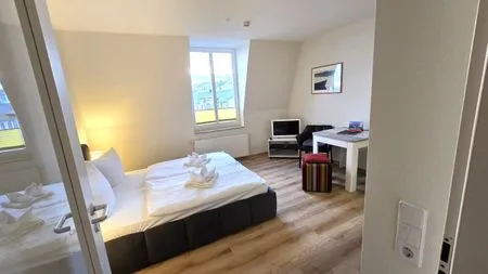 Wohnzimmer Alter Reichshof, App. 403 - mit Meerblick