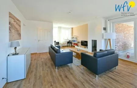 Wohnzimmer Landhaus Ostdüne Ferienwohnung Dünenmeer