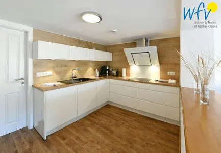 Küche / Küchenzeile Landhaus Ostdüne Ferienwohnung Dünenmulde