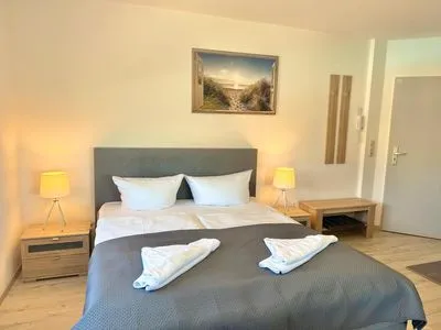 Bett Ferienwohnung Kranichnest in ländlicher Lage auf Rügen