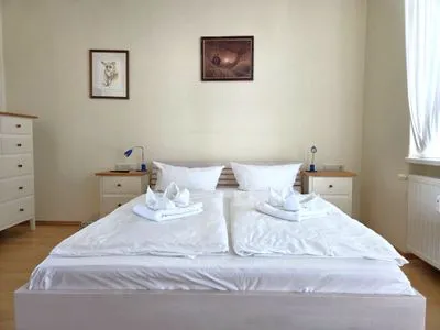 Schlafzimmer Fürstenhof, App. 202 - traumhafter Meerblick und Balkon