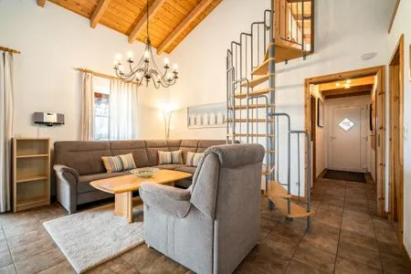 Ferienhaus Himmelblau in Jabel - Wohnzimmer  Himmelblau