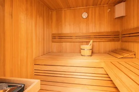 Sauna Ferienwohnung Sonnenblick am Haff