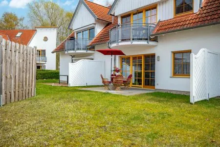 Terrasse Ferienpark Freesenbruch Wohnung 1.2 - Am Schwalbenweg