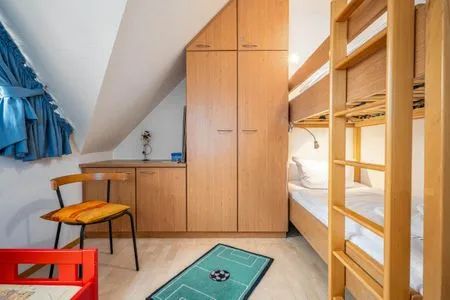 Schlafzimmer mit Doppelstockbett Ferienpark Freesenbruch Doppelhaushälfte 12 - Sommerlust