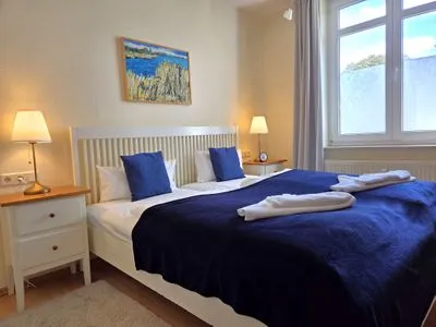 Schlafzimmer Villa Seeblick App. 307 - mit herrlichem Meerblick