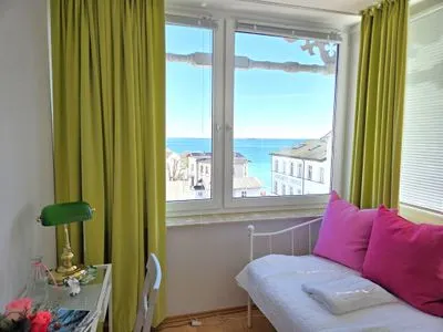 Schlafzimmer Villa Seeblick App. 308 - mit herrlichem Meerblick