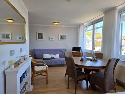 Wohnzimmer Villa Seeblick App. 308 - mit herrlichem Meerblick