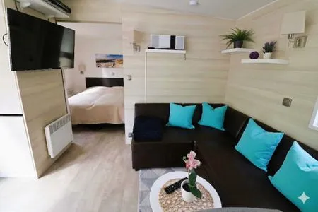 Wohnzimmer Ferienbungalow "Ostseehaus Sophie" - direkt hinter der Düne